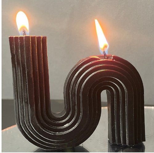 Nalani Sculptural Scented Candle – Geometric Home Decor