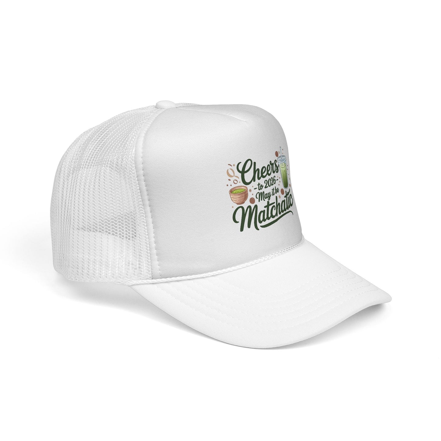 Matcha Lover Trucker Cap - Cheers for 2026 - May it be Matchatic