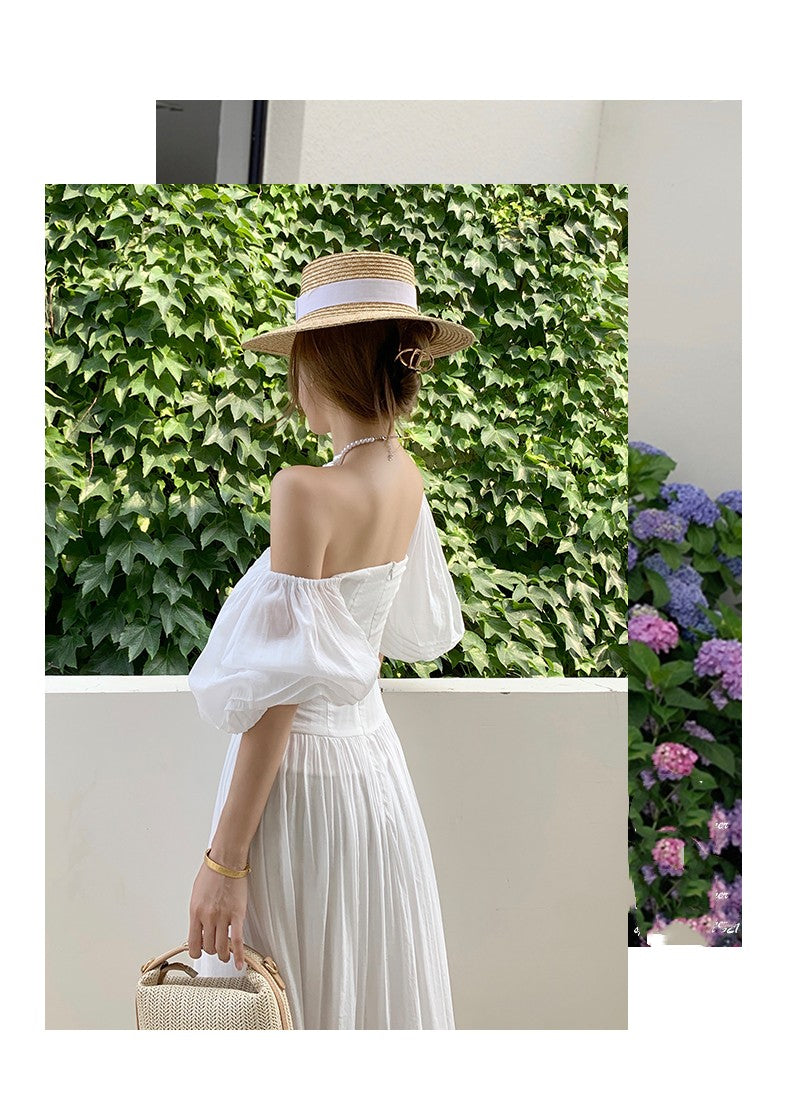 French Palace Cotton Maxi Dress