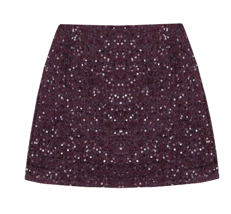 Soft Spark A-Line Mini Skirt
