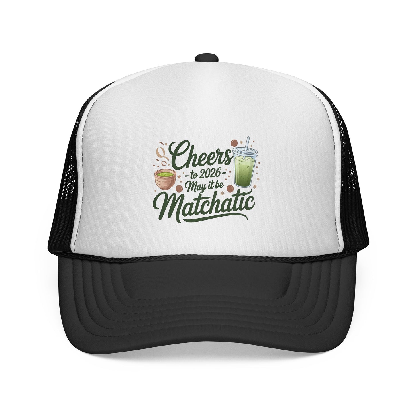 Matcha Lover Trucker Cap - Cheers for 2026 - May it be Matchatic