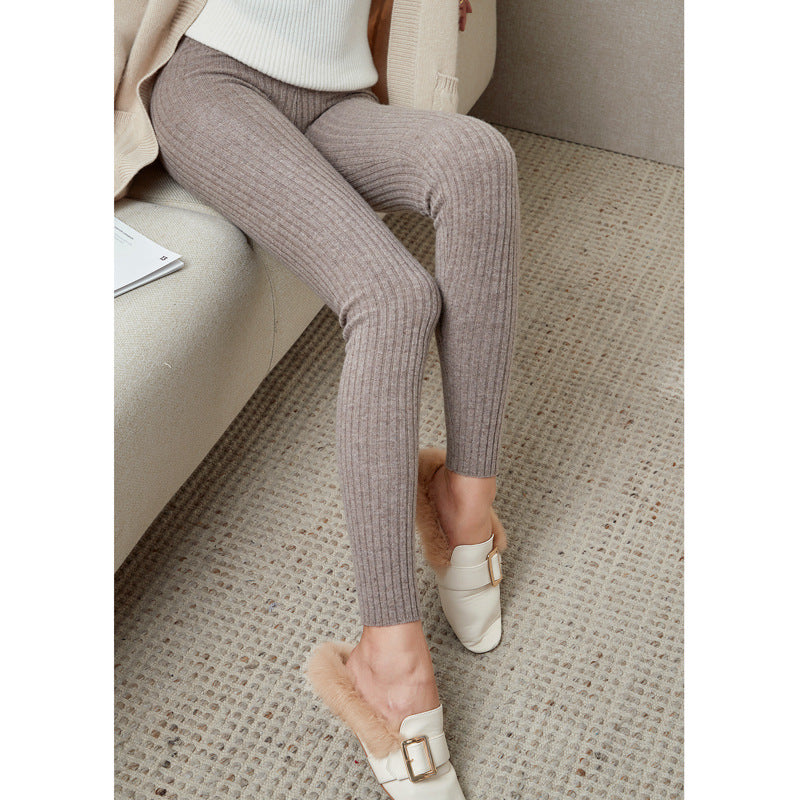 Nalani Warm Knit Slim Leggings - Cozy Everyday Comfort