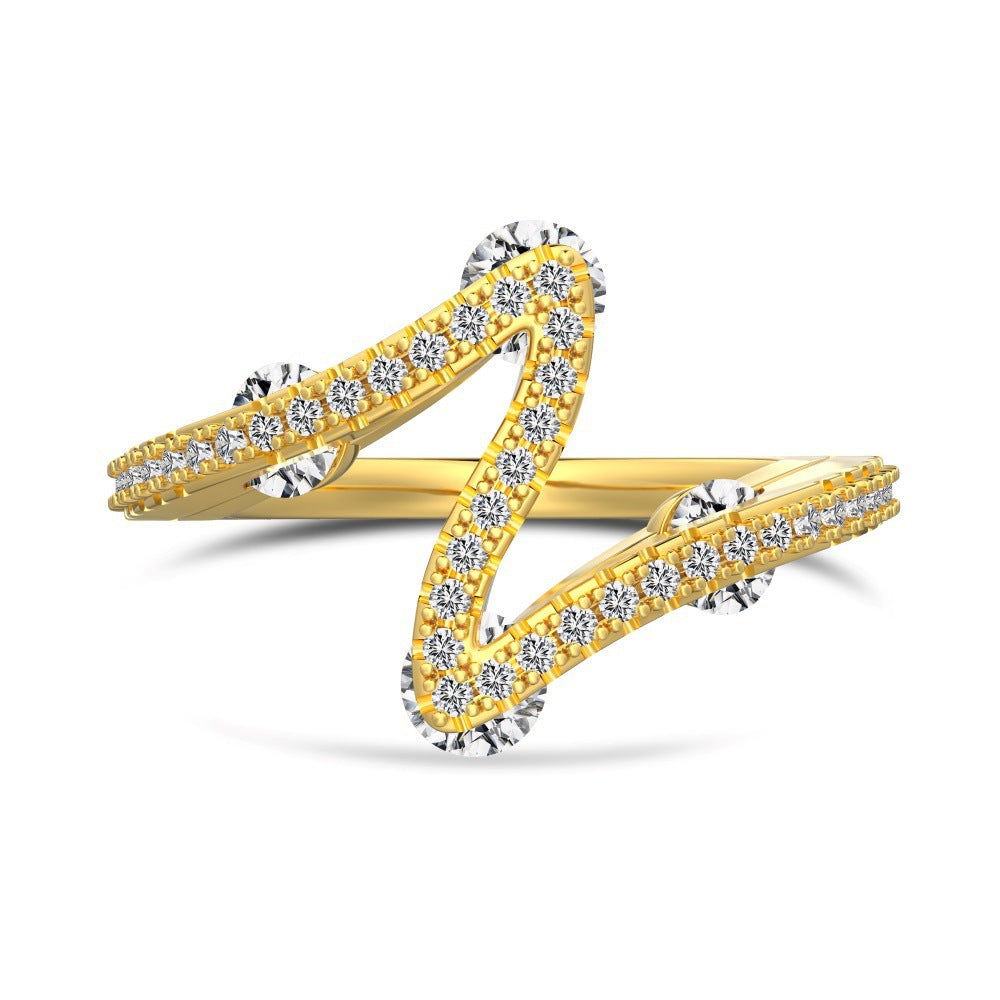 S925 Sterling Silver Zircon Heart Ring — Refined Minimal Shine