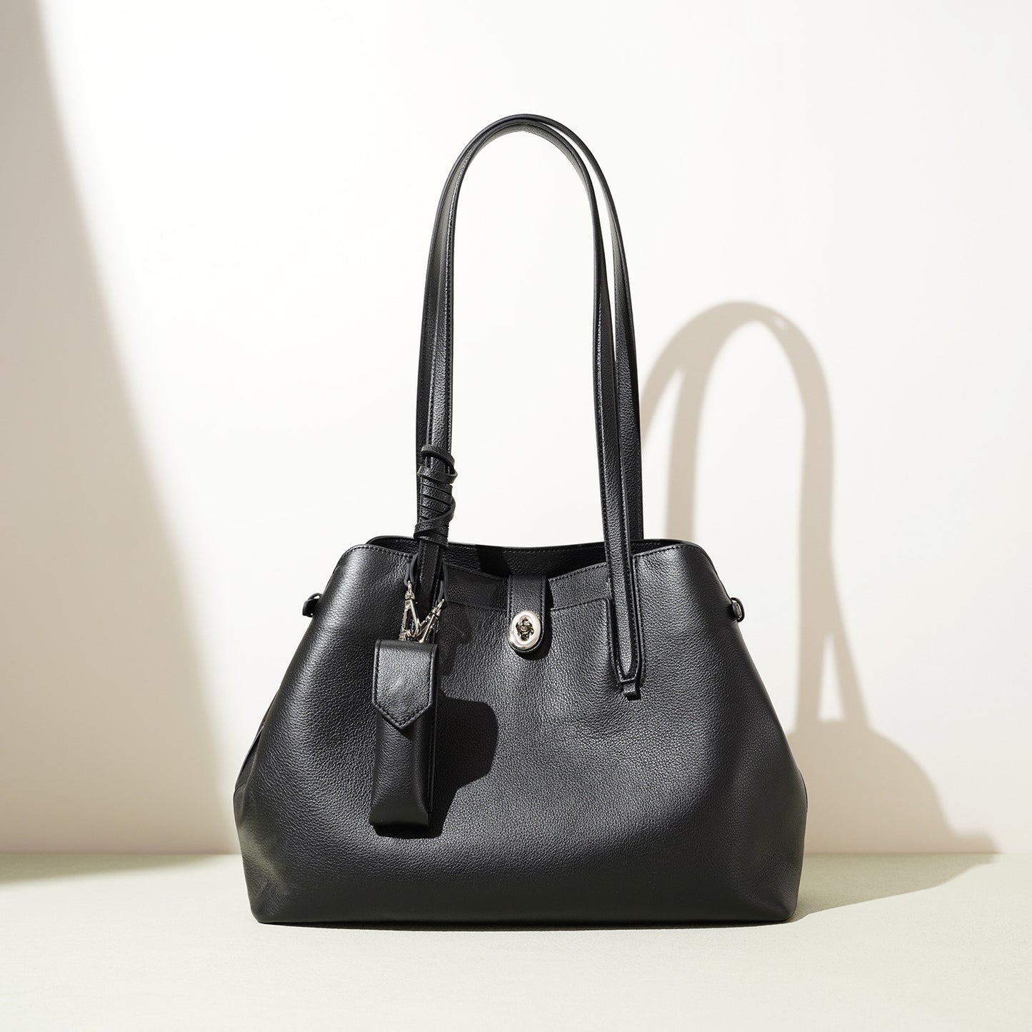 Nalani Soft Bucket Leather Shoulder Bag - A Spacious, Calm Everyday Essential
