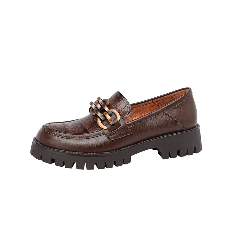 Nalani Leather Platform Loafers