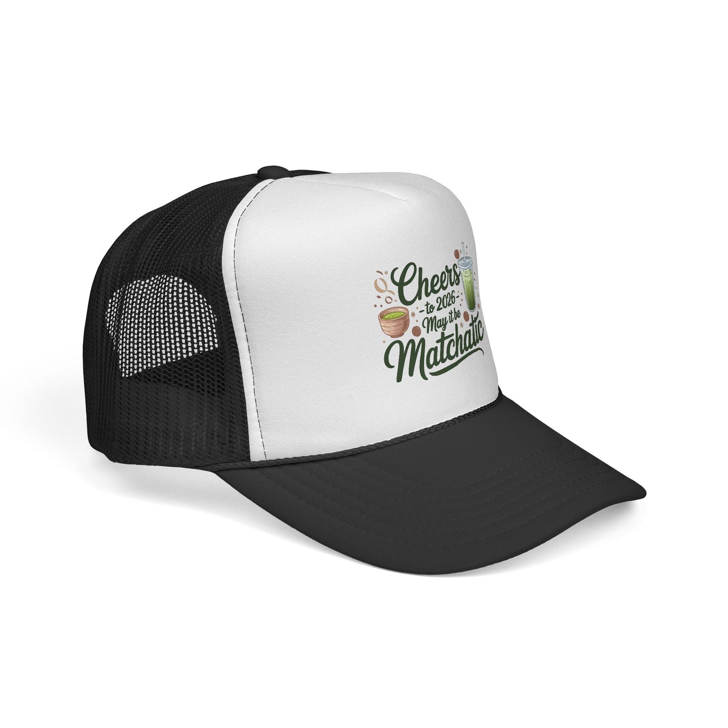Matcha Lover Trucker Cap - Cheers for 2026 - May it be Matchatic