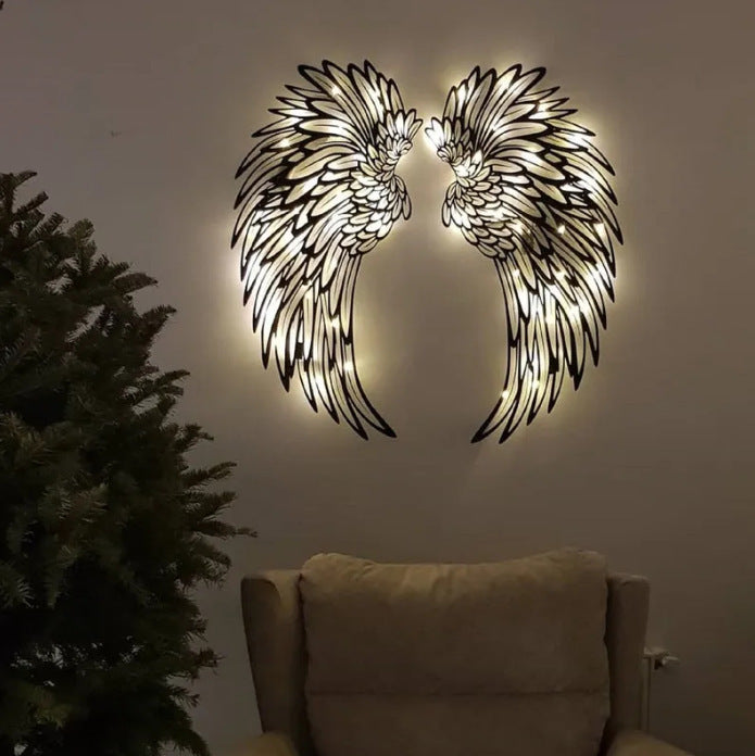Angel Wing Wall Sculpture – Illuminated Statement Art