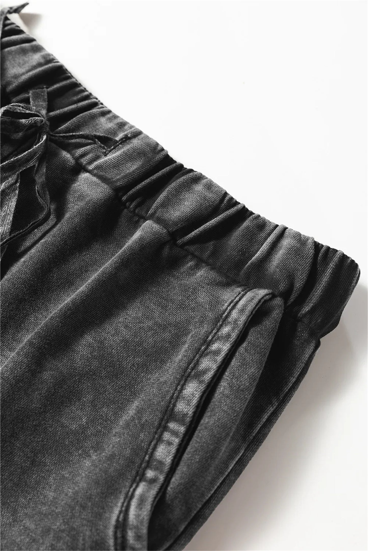 Nalani Mineral Wash Tiered Wide-Leg Pants - Grounded Texture. Effortless Flow