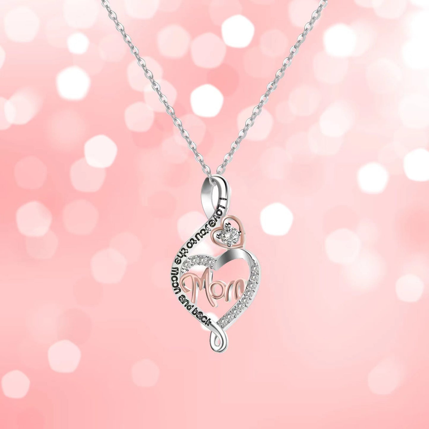 Mama 925 Sterling Silver Heart Necklace – A Timeless Symbol of Love