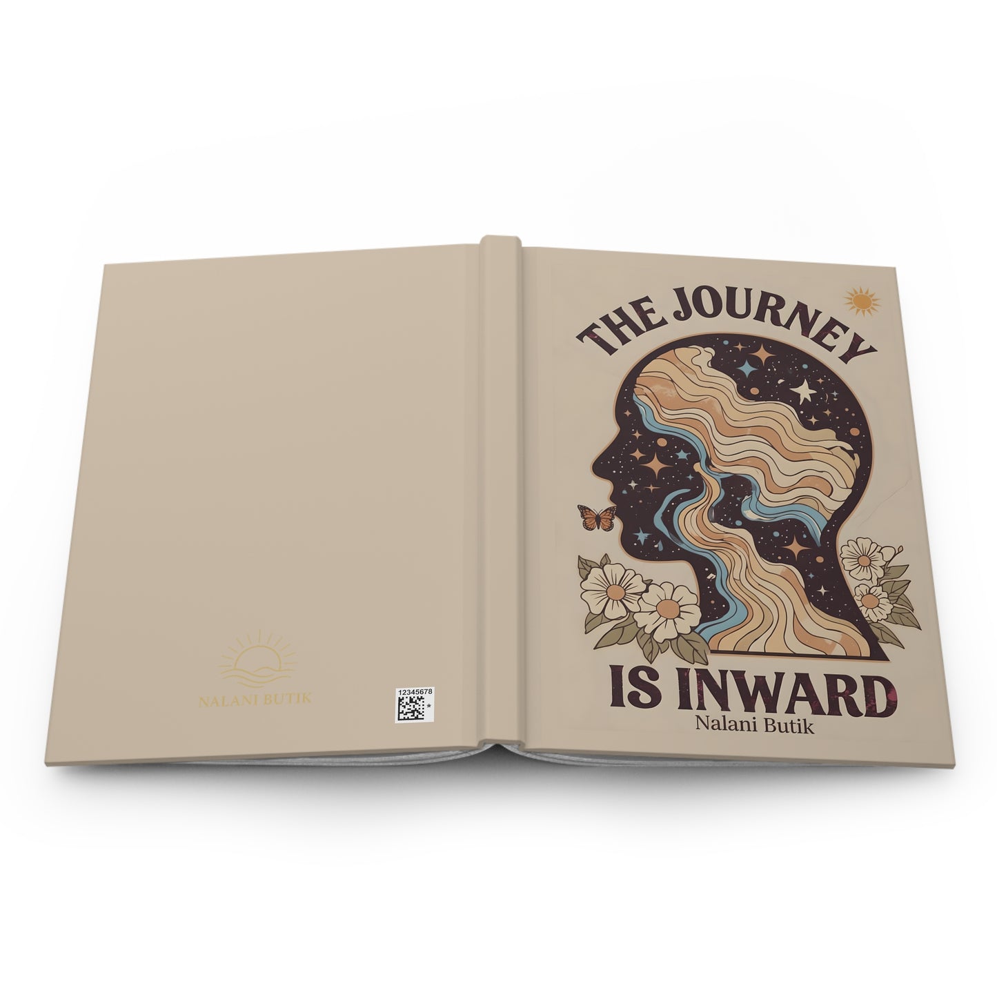 The Journey Is Inward Hardcover Journal — Guided Reflection & Self-Discovery Notebook