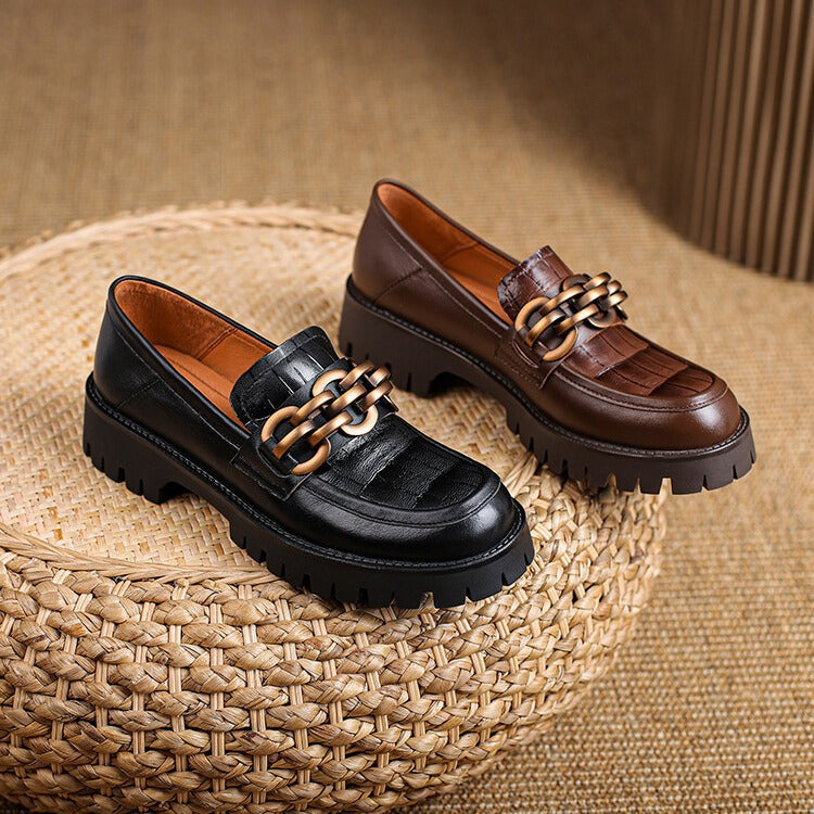 Nalani Leather Platform Loafers