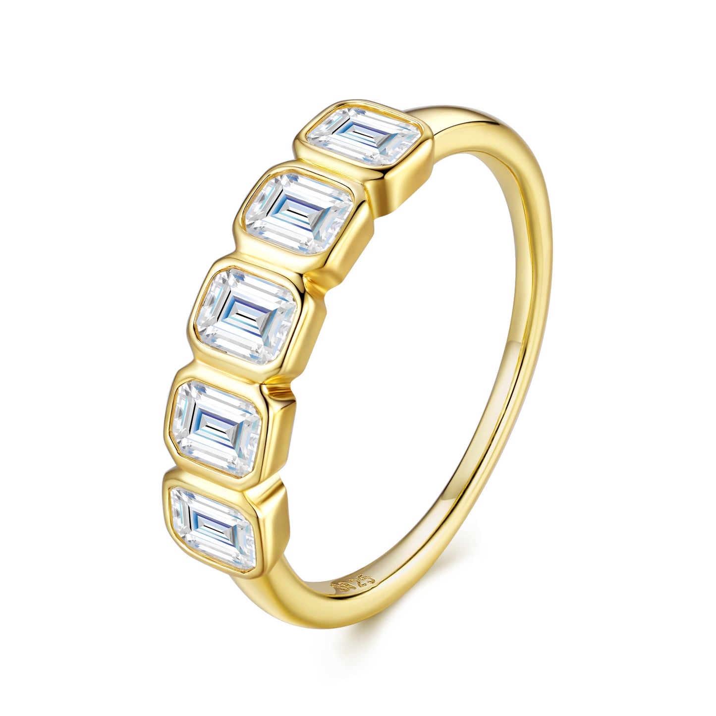 Nalani Luxe — S925 Five-Stone Moissanite Ring (GRA Certified)