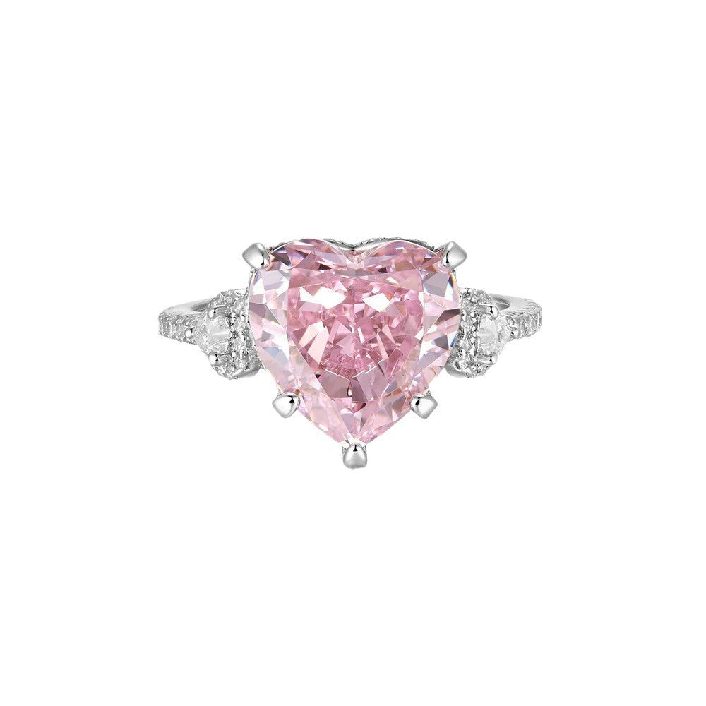 Nalani Pink Heart Zircon Ring