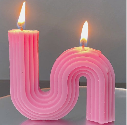 Nalani Sculptural Scented Candle – Geometric Home Decor