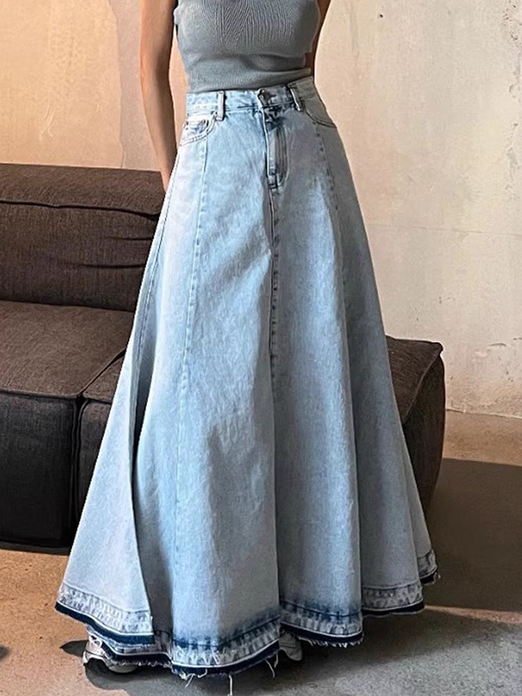 Soft Line High-Waist A-Line Maxi Skirt