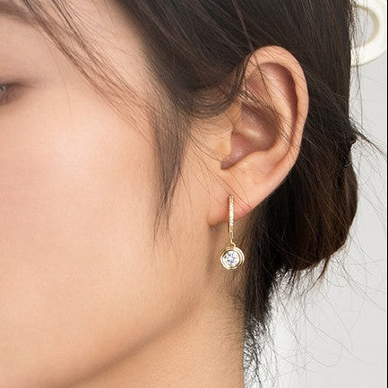 Retro Premium Light Luxury Hoop Earrings – 18K Gold-Plated S925 Needle