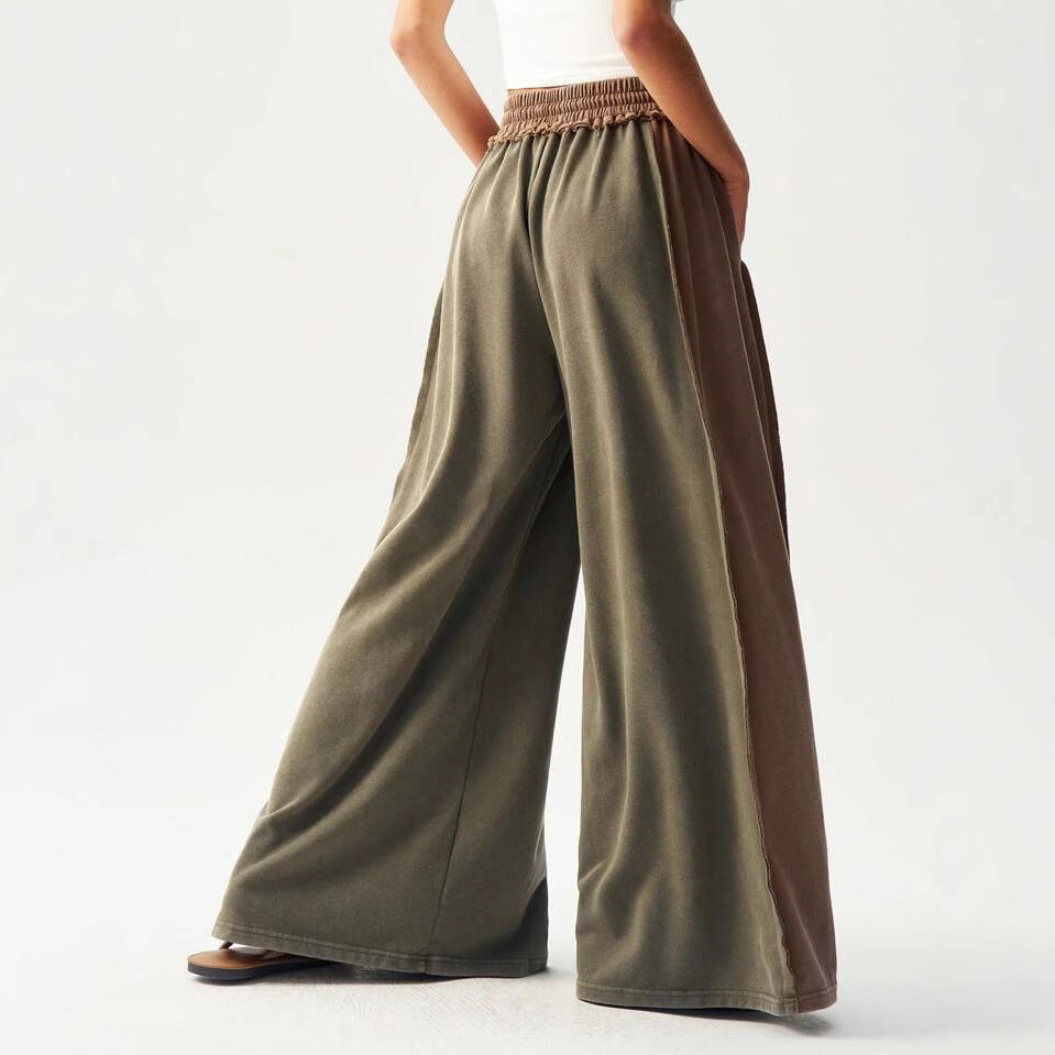 Nalani Cotton Patchwork Flow Pants - Artful detail. Grounded ease