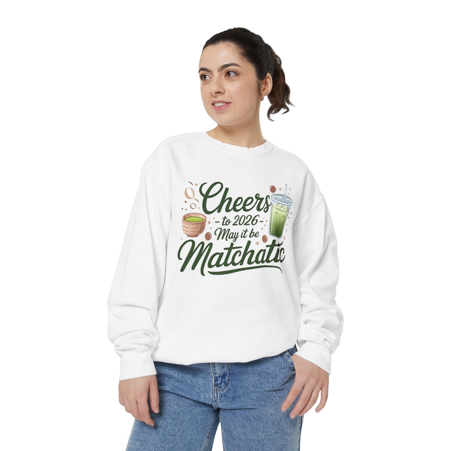 Matcha Cheers 2026 Sweatshirt