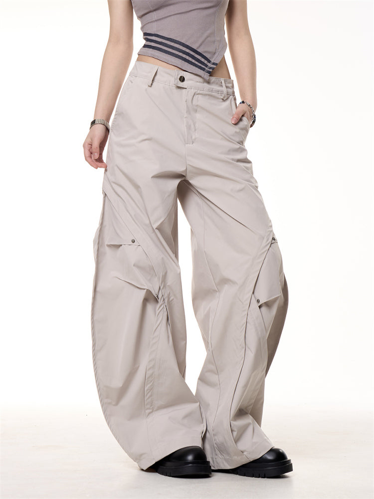 Nalani Pleated Flow Wide-Leg Pants - Soft structure. Functional ease