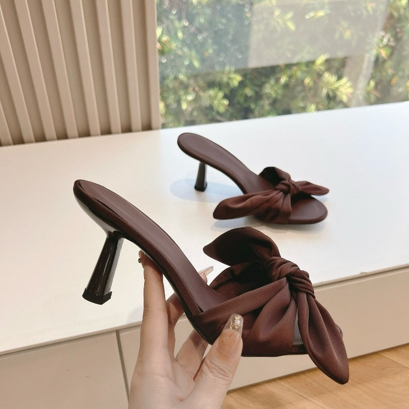 Nalani Bow Heel Sandals
