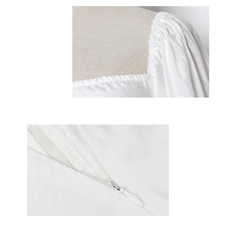 French Palace Cotton Maxi Dress