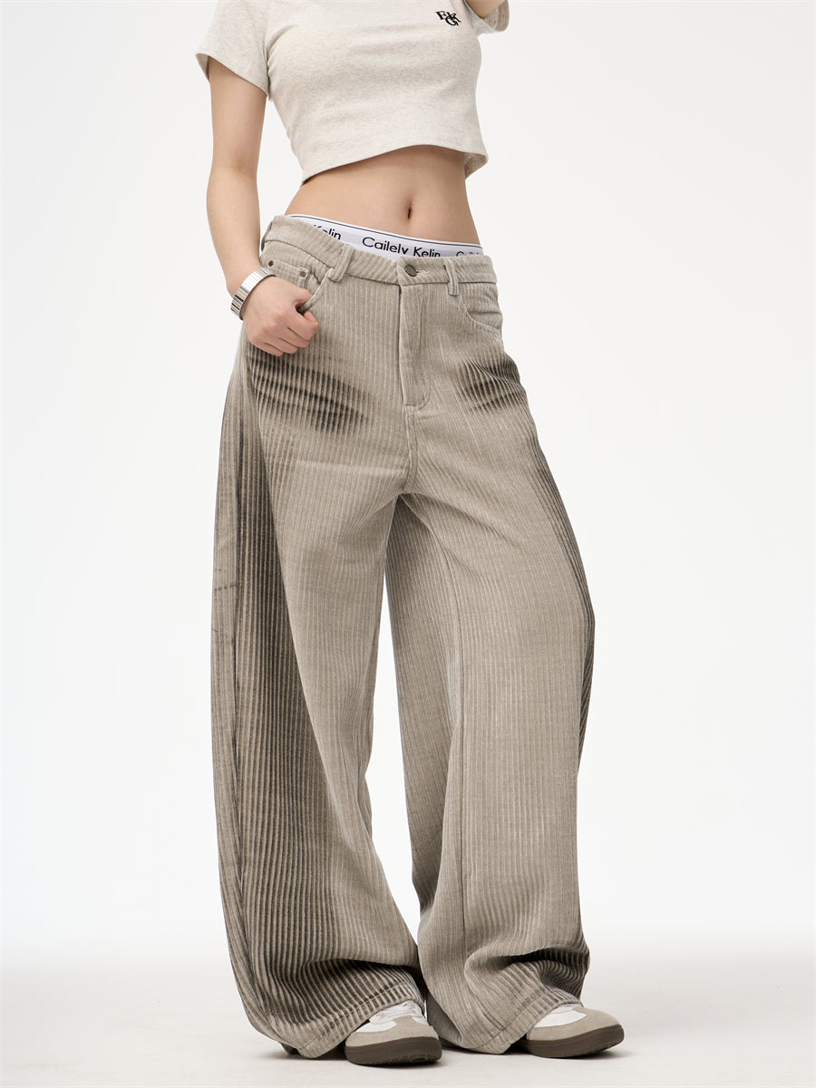 Nalani Soft Corduroy Wide-Leg Pants - Soft texture. Timeless ease