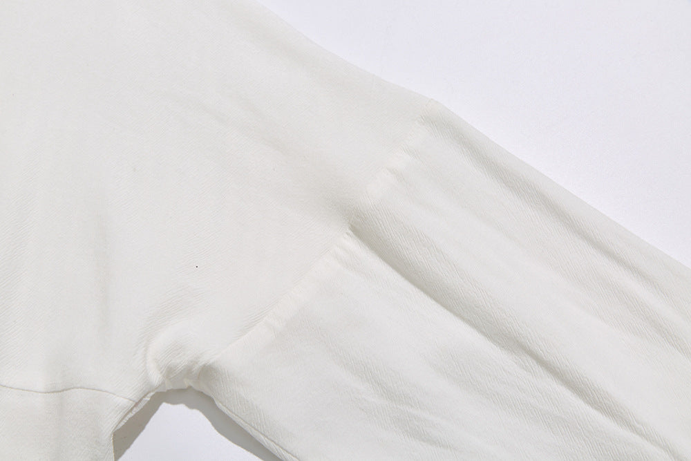 Pleated White Cotton Shirt – Soft Tailored Ease