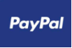 PayPal logo on a blue background