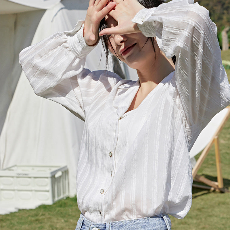Textured Embroidered Shirt – Soft Tailored Ease