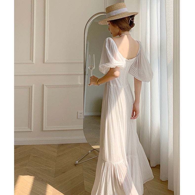 French Palace Cotton Maxi Dress