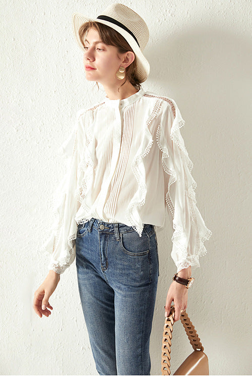 French Lace Blouse – Soft Elegant Silhouette