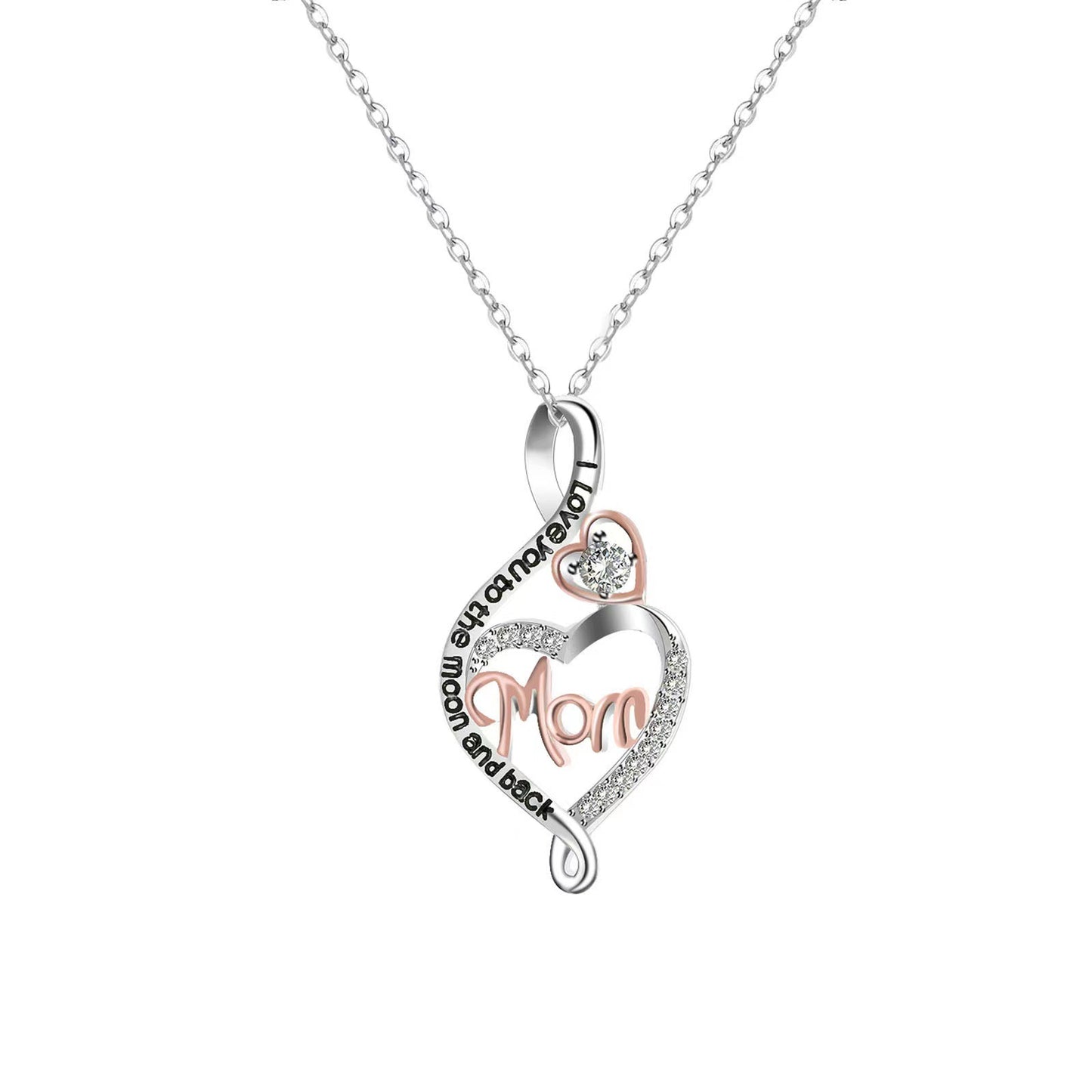 Mama 925 Sterling Silver Heart Necklace – A Timeless Symbol of Love