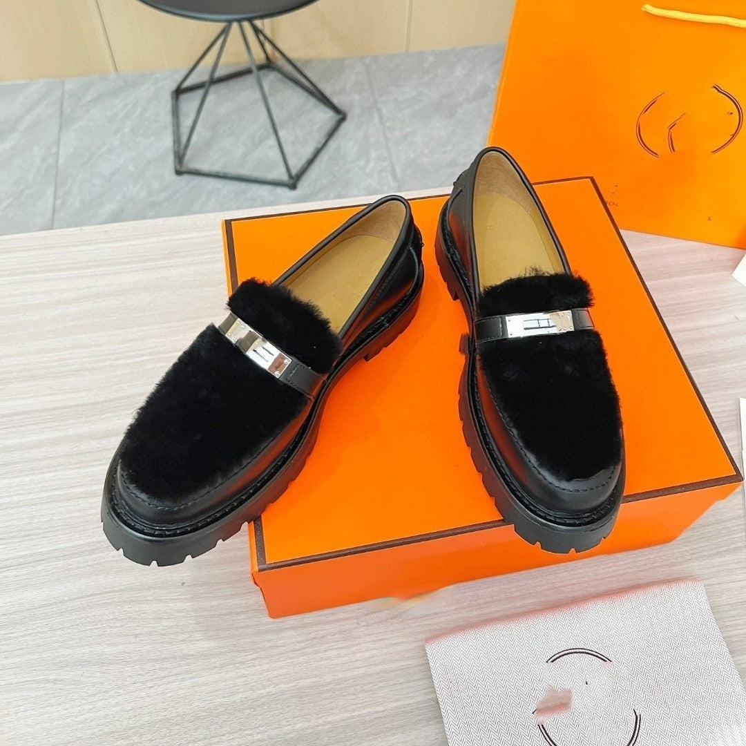 Nalani Leather Lock Loafers