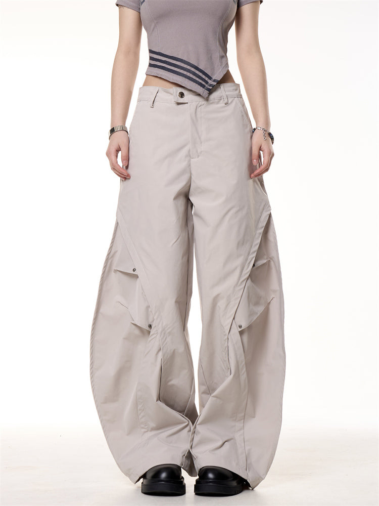 Nalani Pleated Flow Wide-Leg Pants - Soft structure. Functional ease