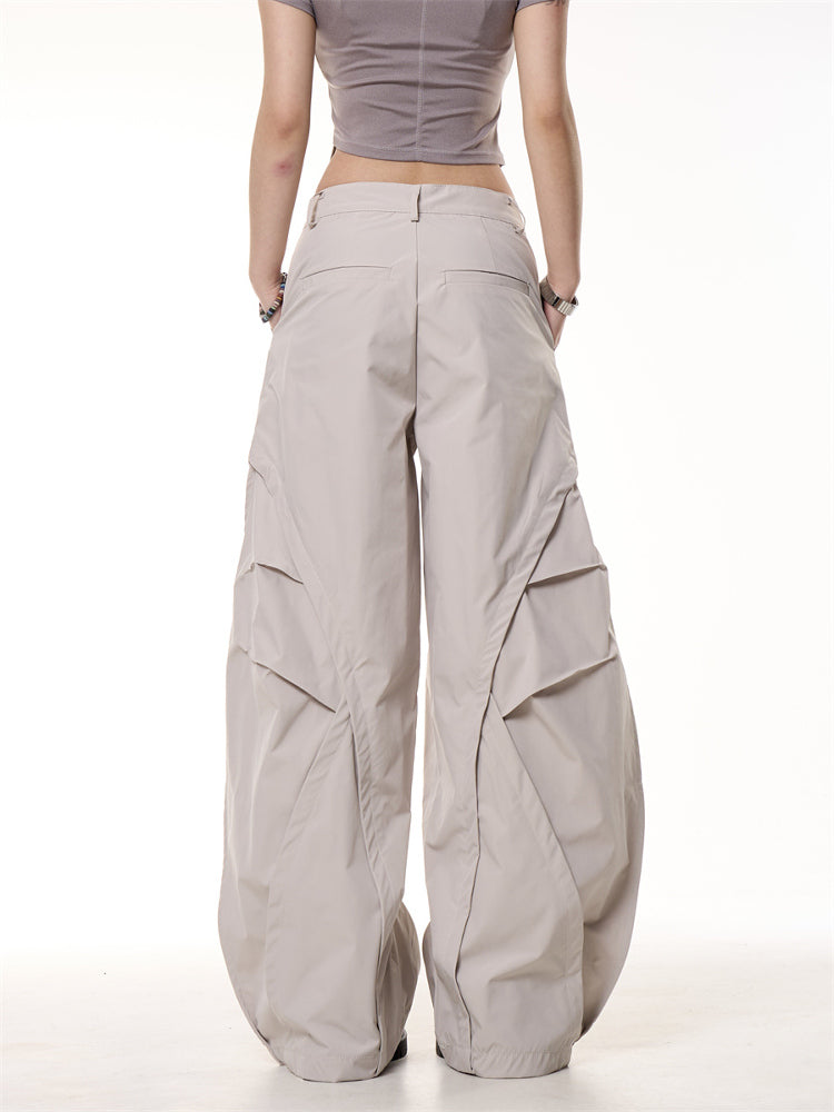 Nalani Pleated Flow Wide-Leg Pants - Soft structure. Functional ease