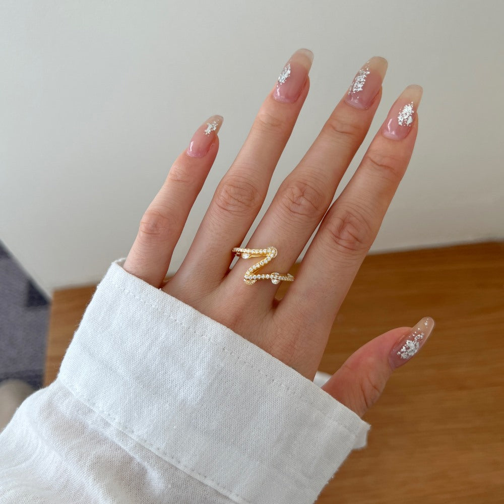 S925 Sterling Silver Zircon Heart Ring — Refined Minimal Shine