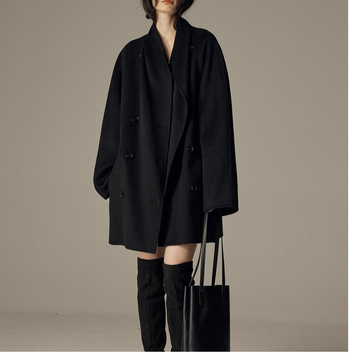 Nalani Luxe - Elegant Winter Double-Sided Wool Coat – Timeless Warmth, Effortless Luxury
