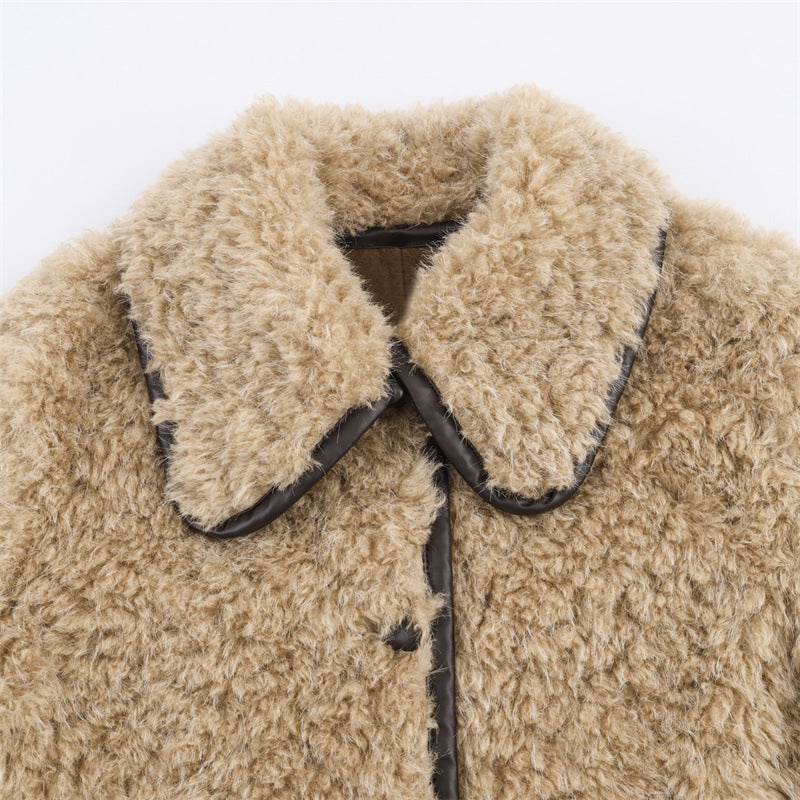 Elegant Fleece Long Overcoat – Soft Luxury for Effortless Winter Style