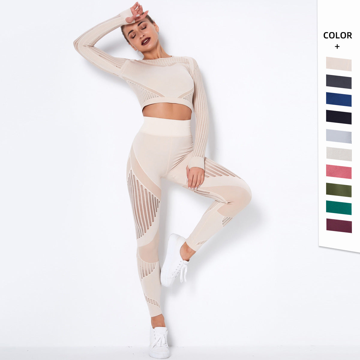 Nalani Seamless Flow Yoga Suit - Effortless Movement & Style