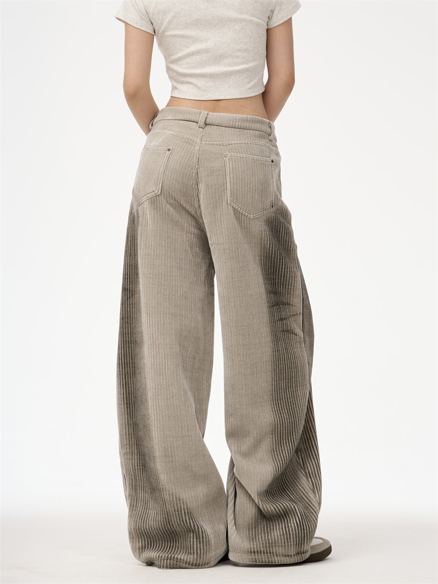 Nalani Soft Corduroy Wide-Leg Pants - Soft texture. Timeless ease