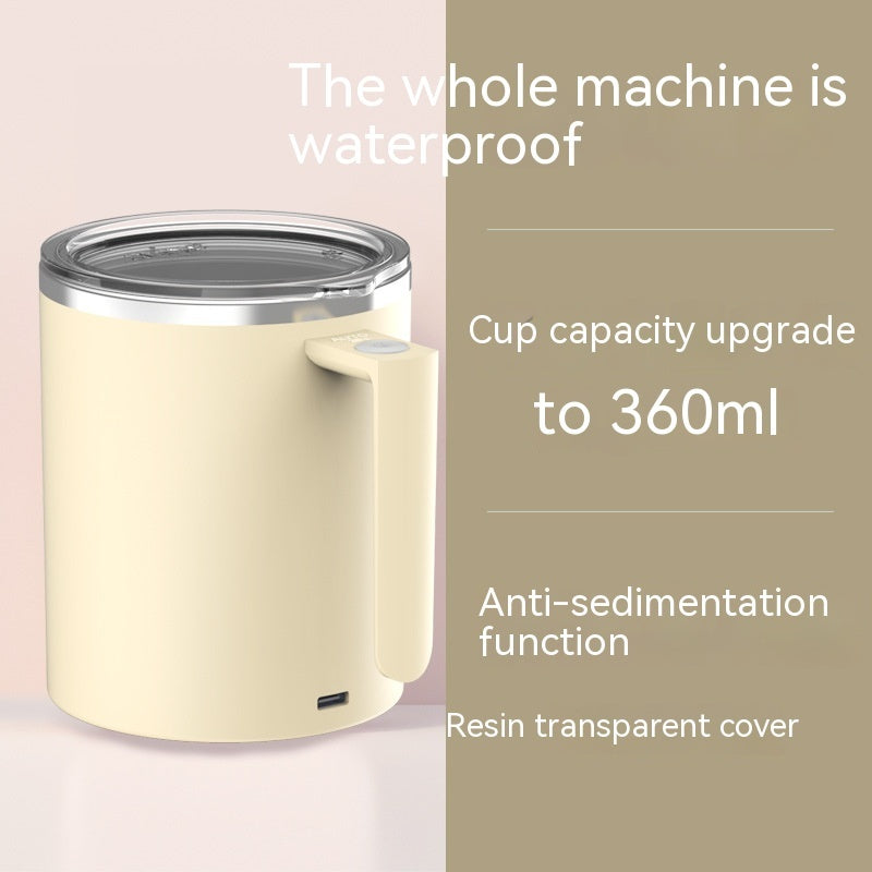 Portable Rechargeable Self-Stirring Coffee Mug – Magnetic Automatic Mixing Cup (360ml)