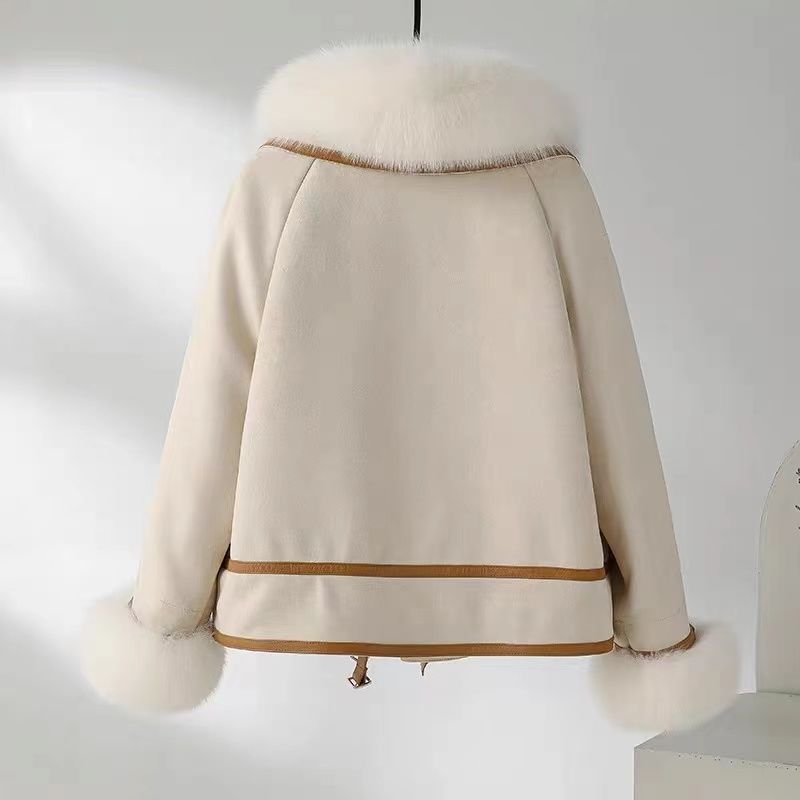 Faux Fur Trim Coat – Soft Winter Elegance