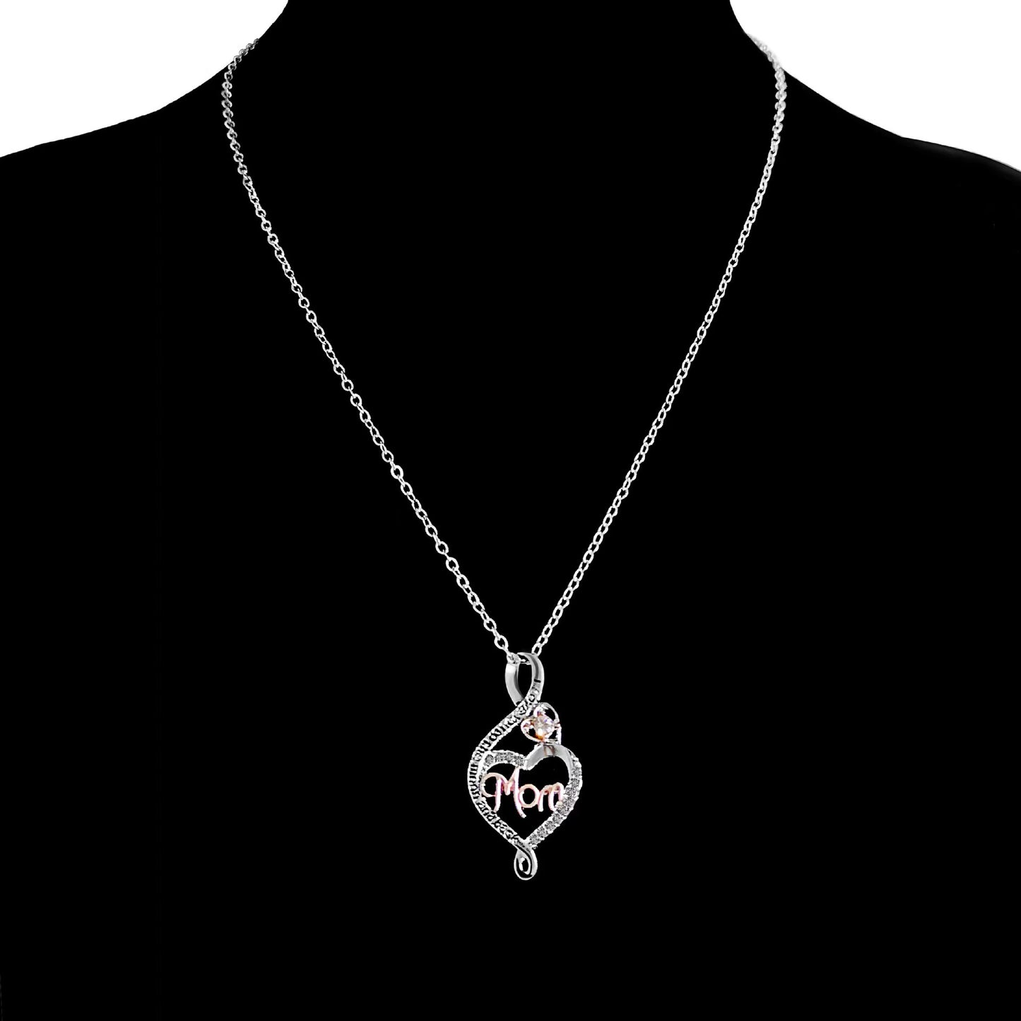 Mama 925 Sterling Silver Heart Necklace – A Timeless Symbol of Love