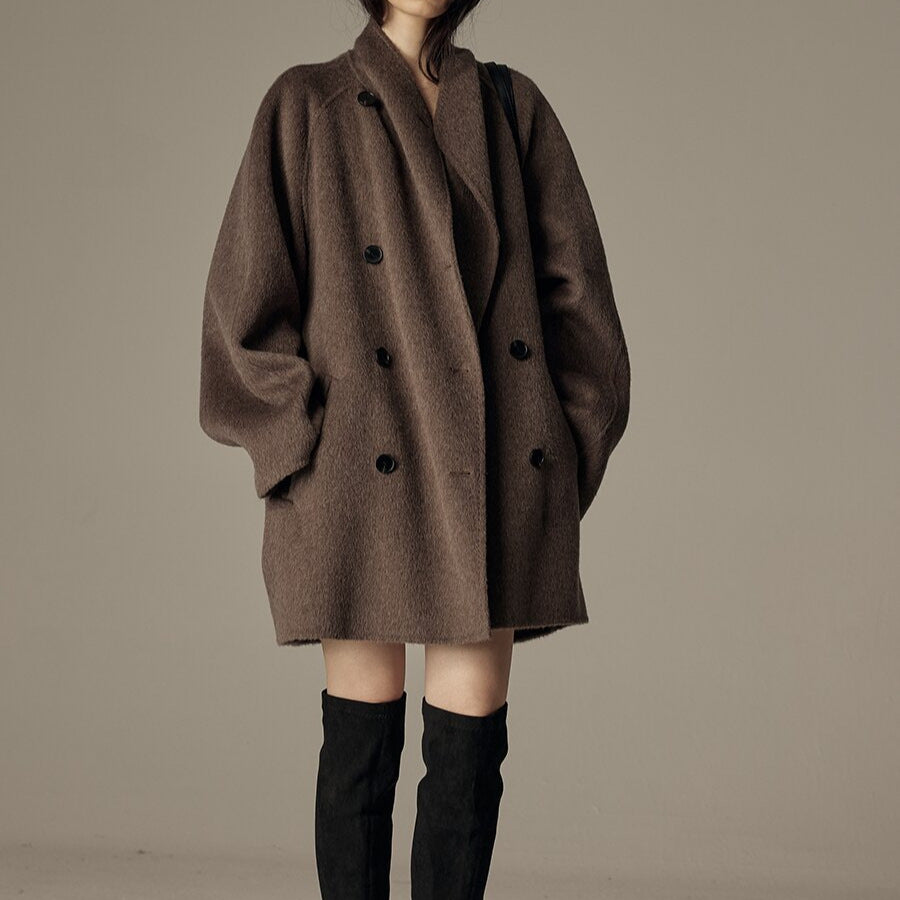 Nalani Luxe - Elegant Winter Double-Sided Wool Coat – Timeless Warmth, Effortless Luxury