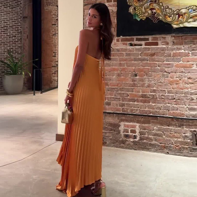 Sunflow Halter Maxi Dress