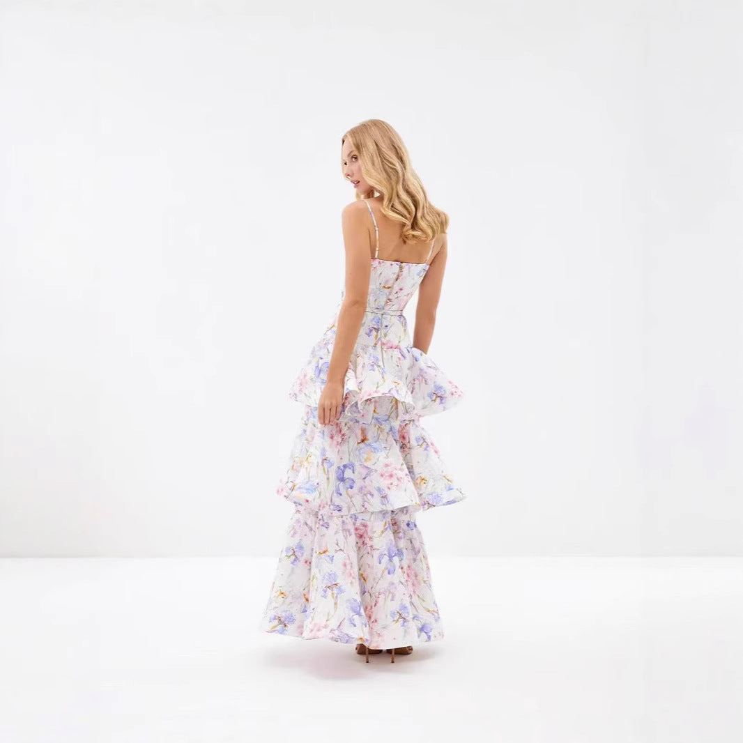 Golden Tides Tiered Maxi Dress