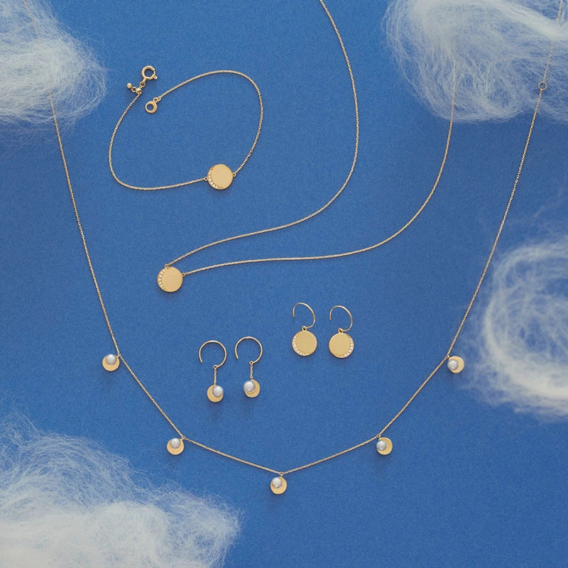 Natural Pearl Moonlight Collar Necklace - Minimalist 925 Silver Pearl Jewelry