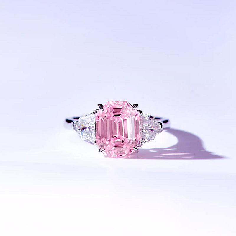 Nalani Luxe - Radiant Pink CZ Ring in 925 Silver