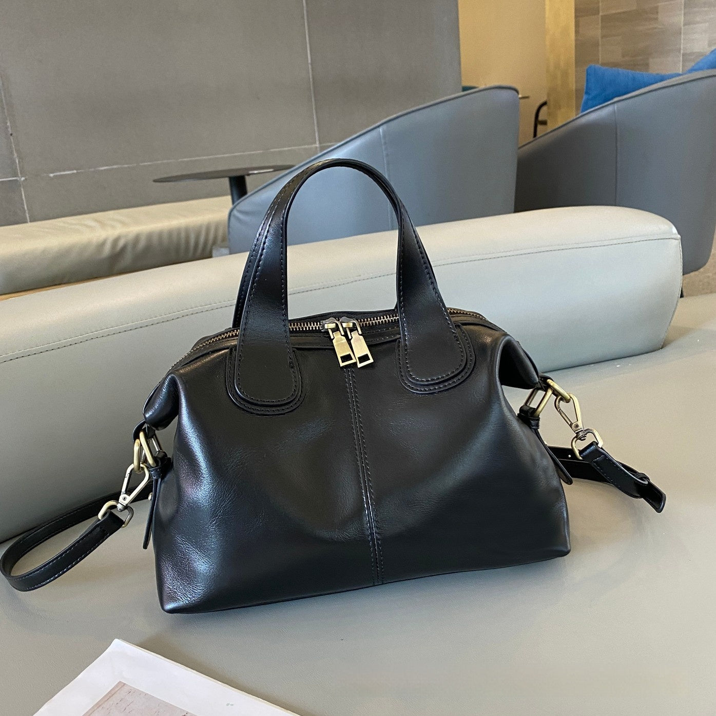 Nalani Soft Pillow Leather Bag - A Vintage-Inspired Everyday Statement