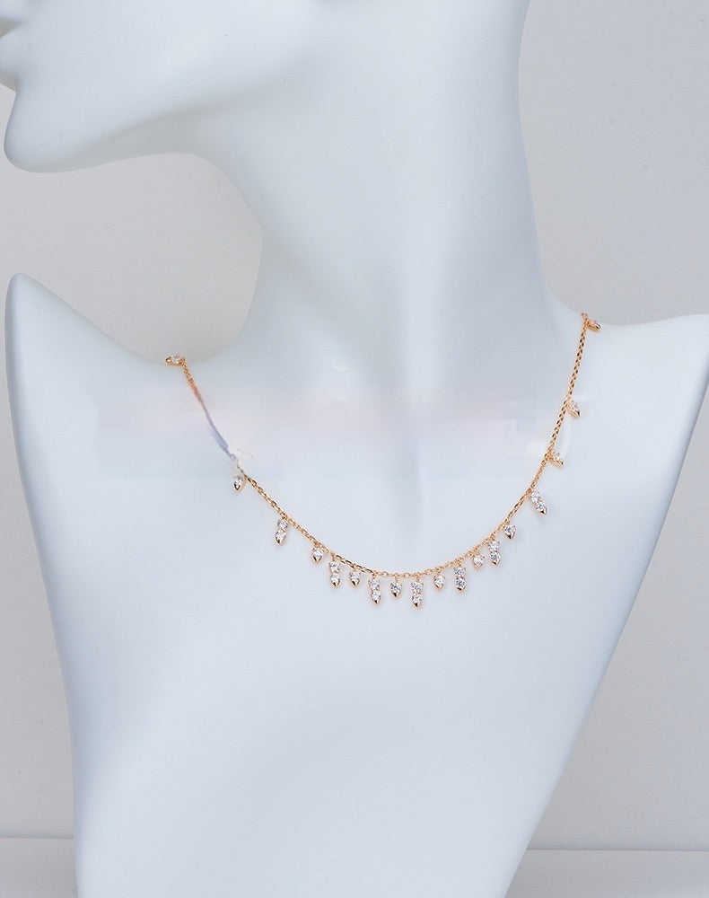 Nalani Spark Tassel Necklace — 925 Sterling Silver